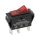 Keinukytkin 12V  max. 10A DC PUNAINEN valo, 11 x 30 mm, 1 x sulku ON - OFF