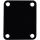 Neck mounting plate, 64,2x51mm, rectangular, black