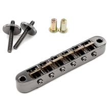 Gotoh® AS-103B tune-o-matic -tyylinen talla, alumiinia, COSMO BLACK