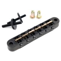 Gotoh® AS-103B tune-o-matic -tyylinen talla, alumiinia, musta