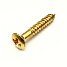 Ovaalikanta puuruuvi 3mm x 25mm kulta