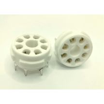 8PPC 8-Pin Octal Ceramic PC Mount Tube Socket