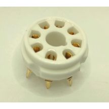 8PPCG 8-Pin Octal Gold Ceramic PC Mount Tube Socket