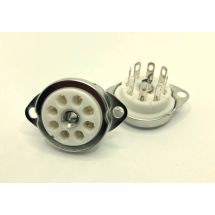 8PF 8-Pin Ceramic Octal Socket with bracket F style