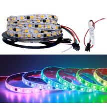 WS2811 RGB LED-nauha 12V 60LED/m 5m + ohjain