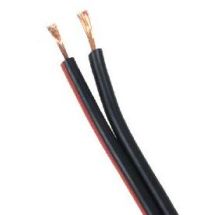Kaiutinkaapeli 2 x 0.16mm², musta 1m