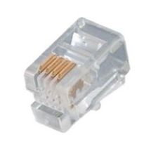 Modular liitin 4/4 (RJ9) ei suojaa