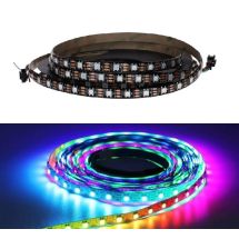 WS2812B RGB LED-nauha 5V IP65 30LED/m 2m