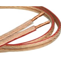 Kaiutinkaapeli, läpinäkyvä (CCA) 2 x 0.22 mm²