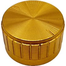 Potentiometrin nuppi 17 x 30 mm alumiinipäällysteinen GOLDENCOPPER "push to fit"