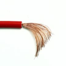 Silikonijohto 0.5mm² punainen, kaksoiseristetty
