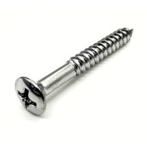 Ovaalikanta puuruuvi 4.2mm x 38mm nikkeli