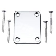 Kaulan kiinnityslevy setti kromi 51 x 64 mm