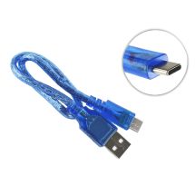 Lyhyt USB C - USB A johto kehitysalustoille