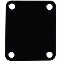 Neck mounting plate, 64,2x51mm, rectangular, black