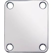 Neck mounting plate, 64,2x51mm, rectangular, nickel