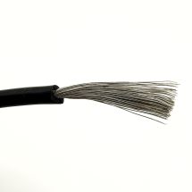 Silikonijohto 0.5mm² musta, ø 1.8mm