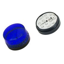 LED strobovalo, sininen. 12V / n. 120 mA kiinnitys kahdella ruuvilla