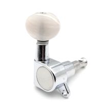 Ukulele virityskoneisto 2L + 2R, metallia, kromi/pearloid