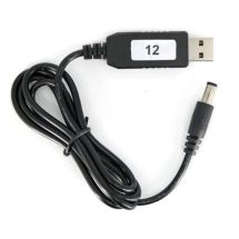 USB DC/DC step up muunnin 5V/12V 2.1/5.5mm DC plugi päässä