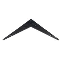 V-style tailpiece plate, 6-string, black