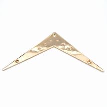 V-style tailpiece plate, 7-string, gold