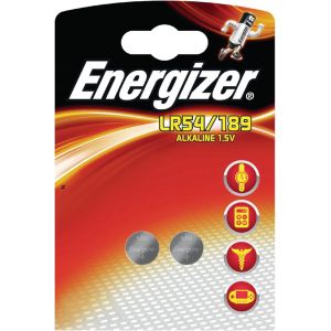 2kpl Energizer LR54 (LR1130, AG10, G10, G10A, KA54, RW89, L1131, V10GA, GP89A, 389A, 390A, D189)