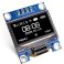 0,96" I2C OLED-näyttö 128x64 valkoinen, SSD1306 ohjain